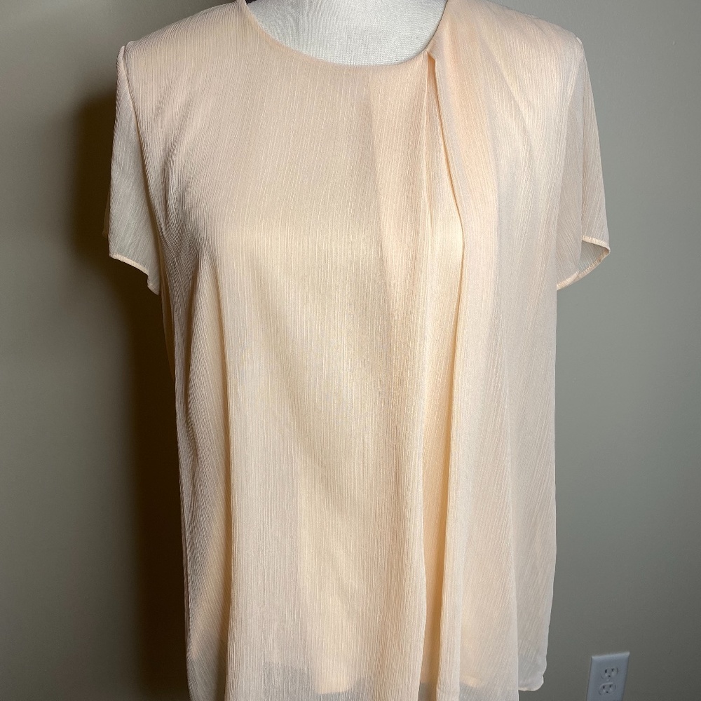 Ann Taylor Split Back Blouse Size L